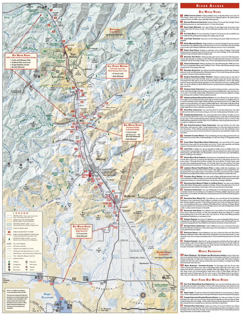 River Access Maps Silver Creek Outfitters