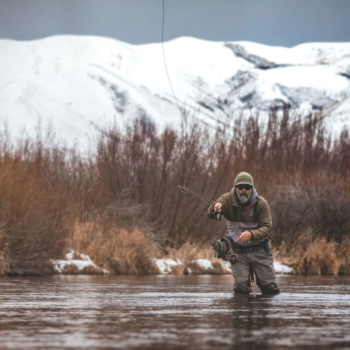 Angler in the Winter | Silver Creek Outfitters | Sun Valley | Idaho