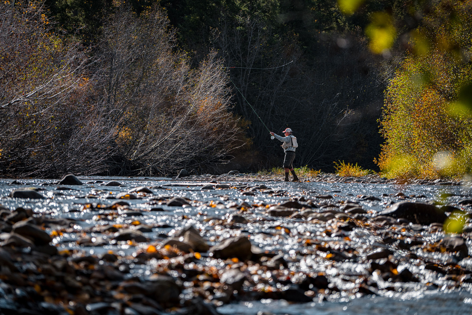 Angler up stream | Silver Creek Outfitters | Sun Valley | Idaho