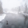 Angler Fishing in Winter | Sun Valley | Idaho | Silver Creek Outfitters